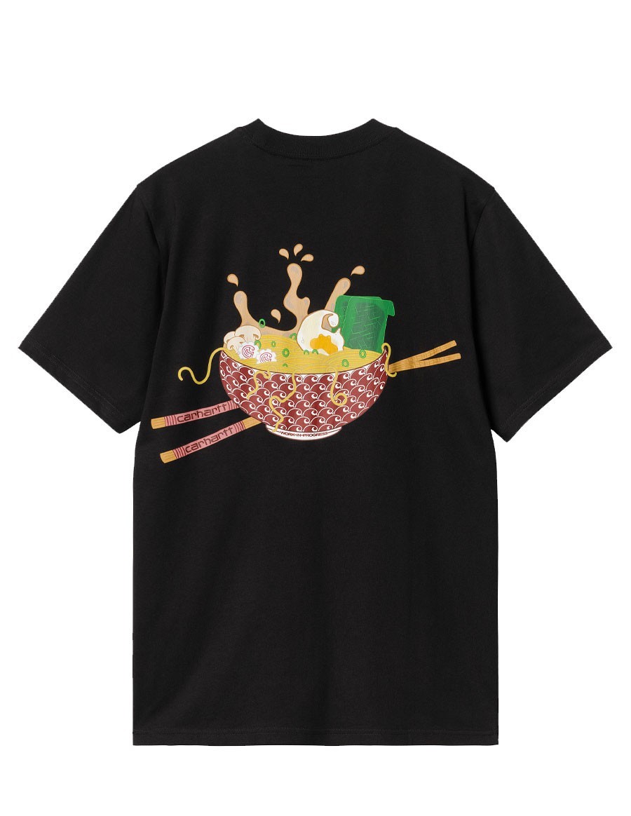 S/S NOODLE SOUP T-SHIRT BLACK