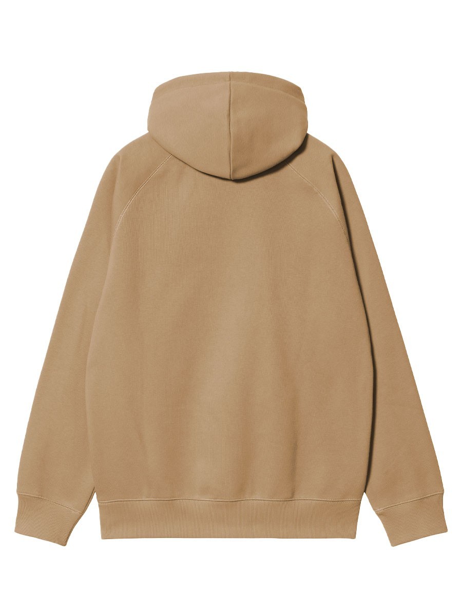 SWEAT HOODED CHASE PEANUT GOLD