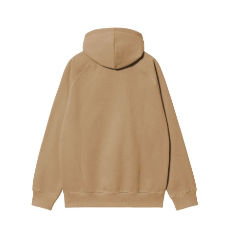 SWEAT HOODED CHASE PEANUT GOLD