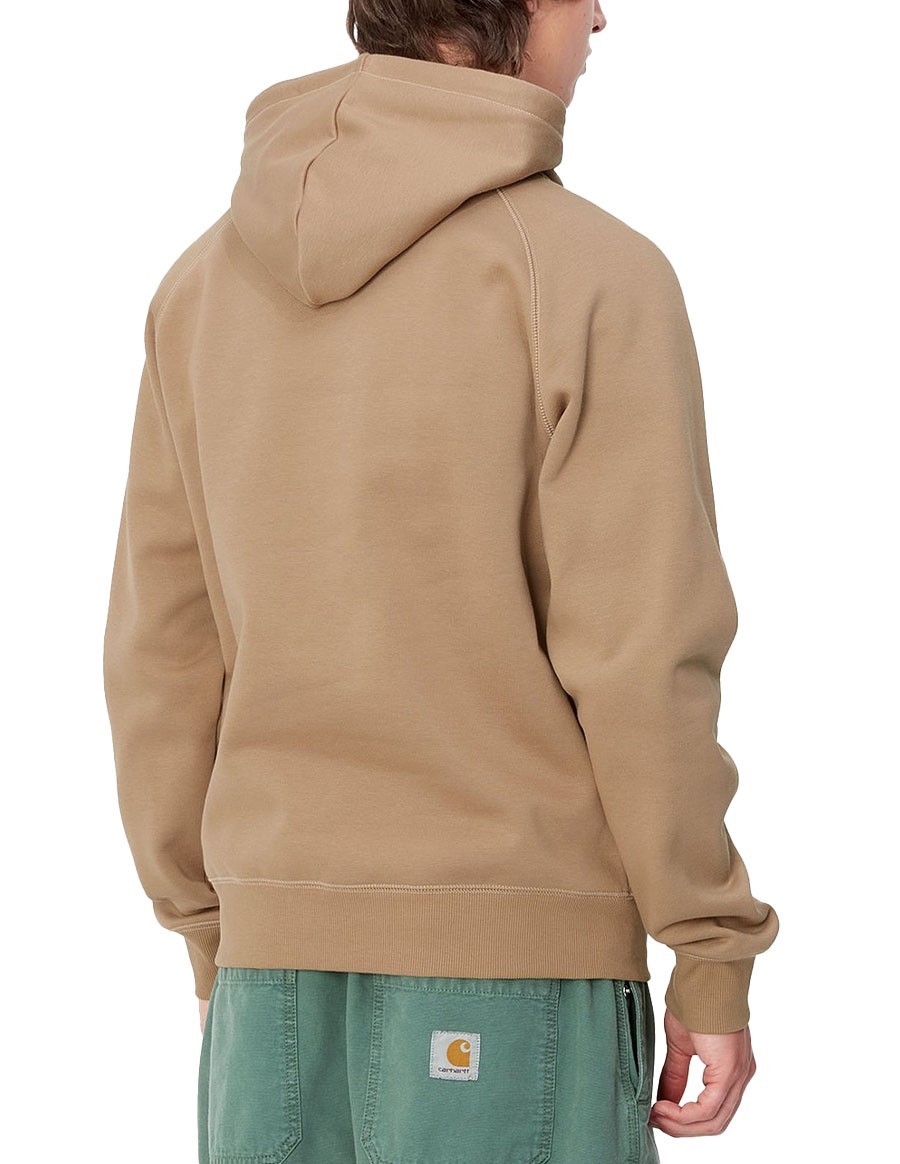 SWEAT HOODED CHASE PEANUT GOLD