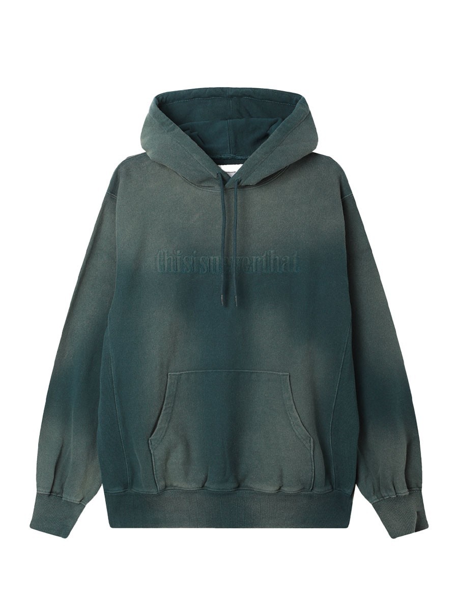 HOODIE EMBROIDERY FADED INDIGO