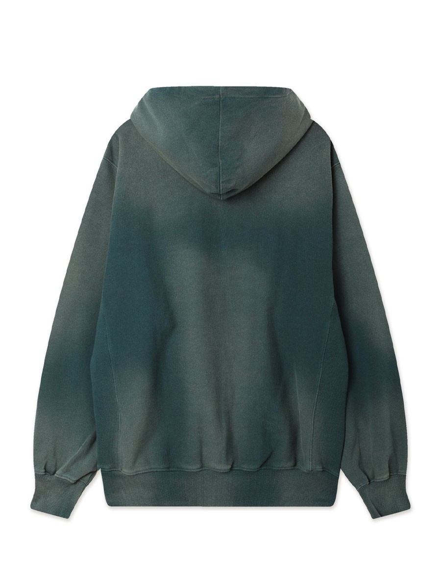 HOODIE EMBROIDERY FADED INDIGO