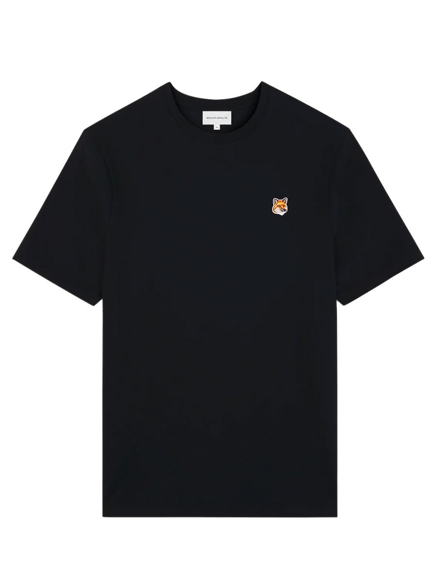 TSHIRT FOX HEAD PATCH BLACK