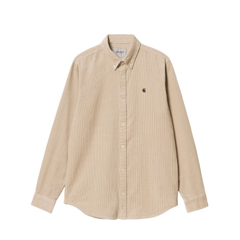 L/S MADISON CORD SHIRT WALL / BLACK