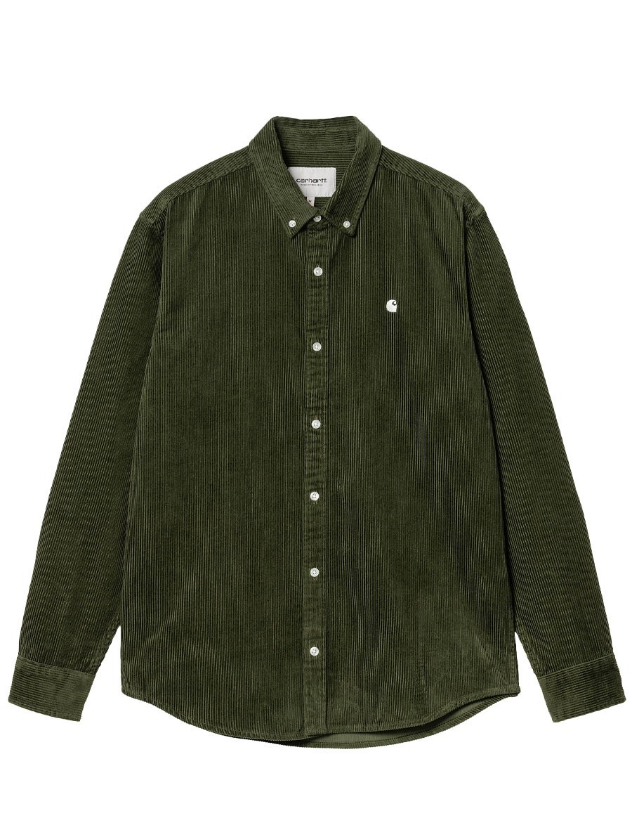 L/S MADISON CORD SHIRT TARRAGON / WAX