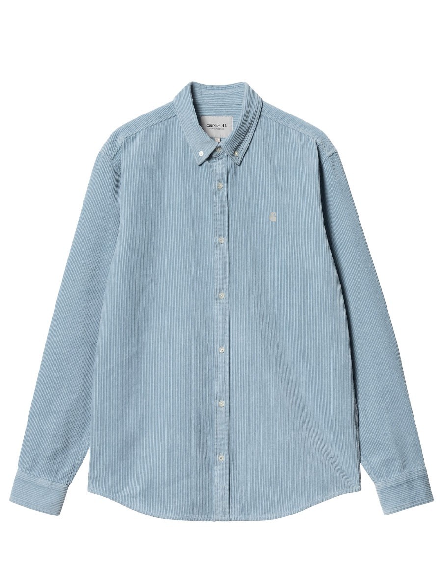 L/S MADISON CORD SHIRT DUSTY ICE / WAX