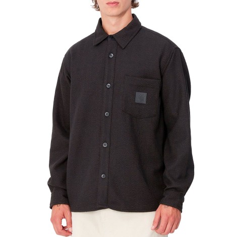 L/S TRUMAN SHIRT CHOCOLATE / BLACK