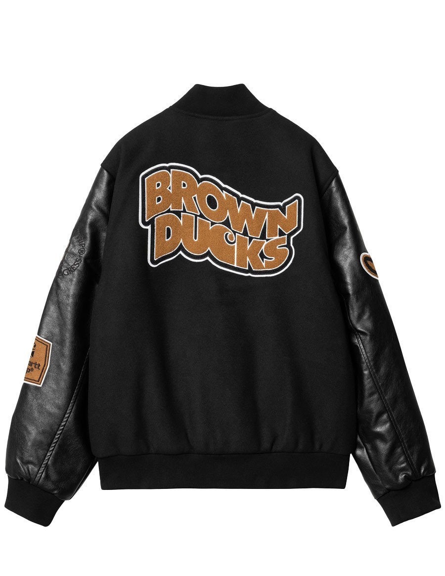 BROWN DUCKS BOMBER BLACK / BLACK