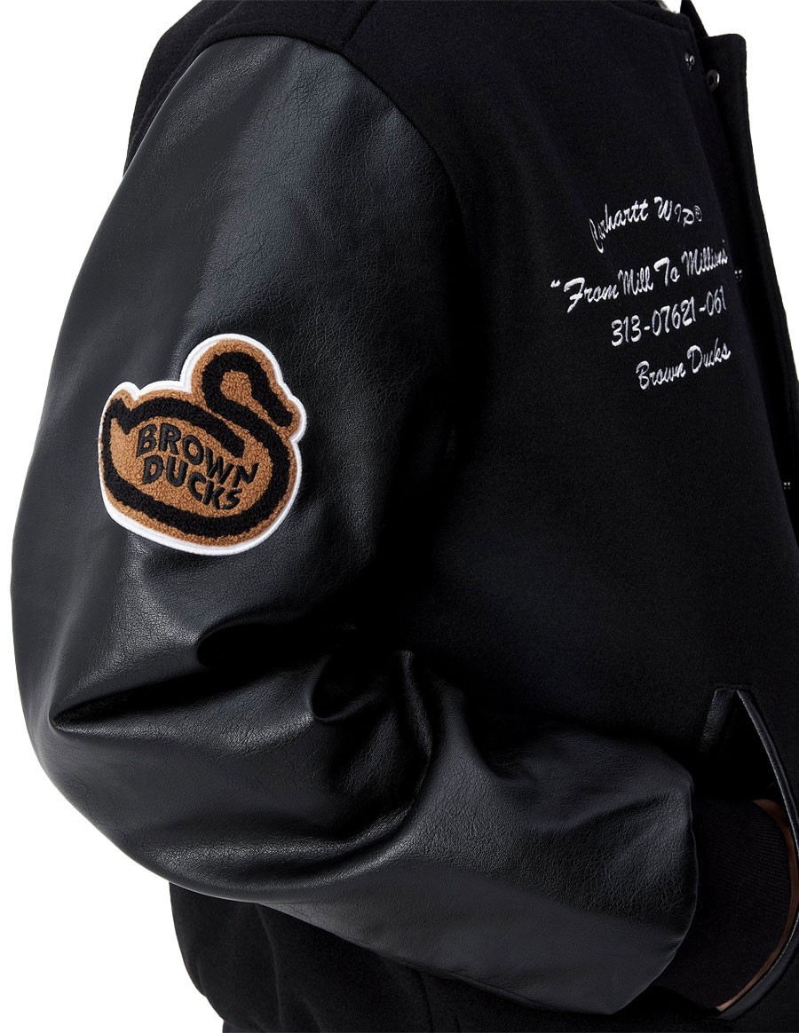 BROWN DUCKS BOMBER BLACK / BLACK