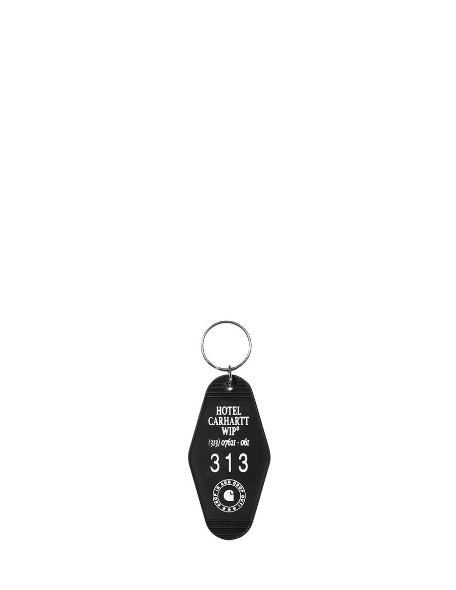 HOTEL KEYS KEYCHAIN BLACK / WHITE