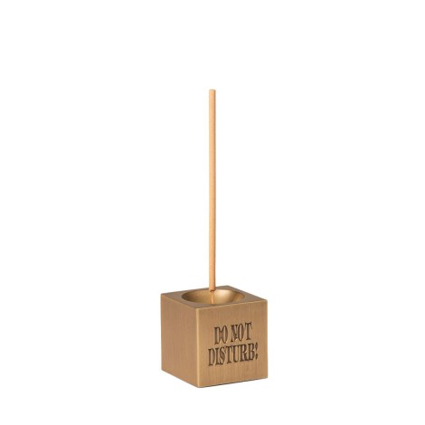 DO NOT DISTURB INCENSE HOLDER GOLD