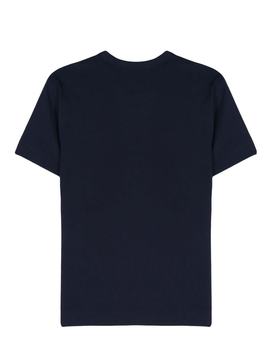 T-SHIRT DOUBLE BURGENDY EMBLEM NAVY