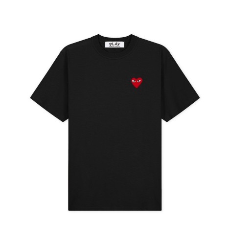 T-SHIRT RED EMBLEM RED HEART BLACK