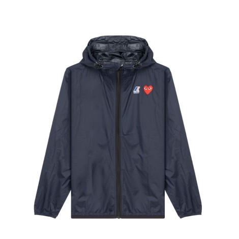 JACKET KWAY X CDG FULL ZIP NAVY