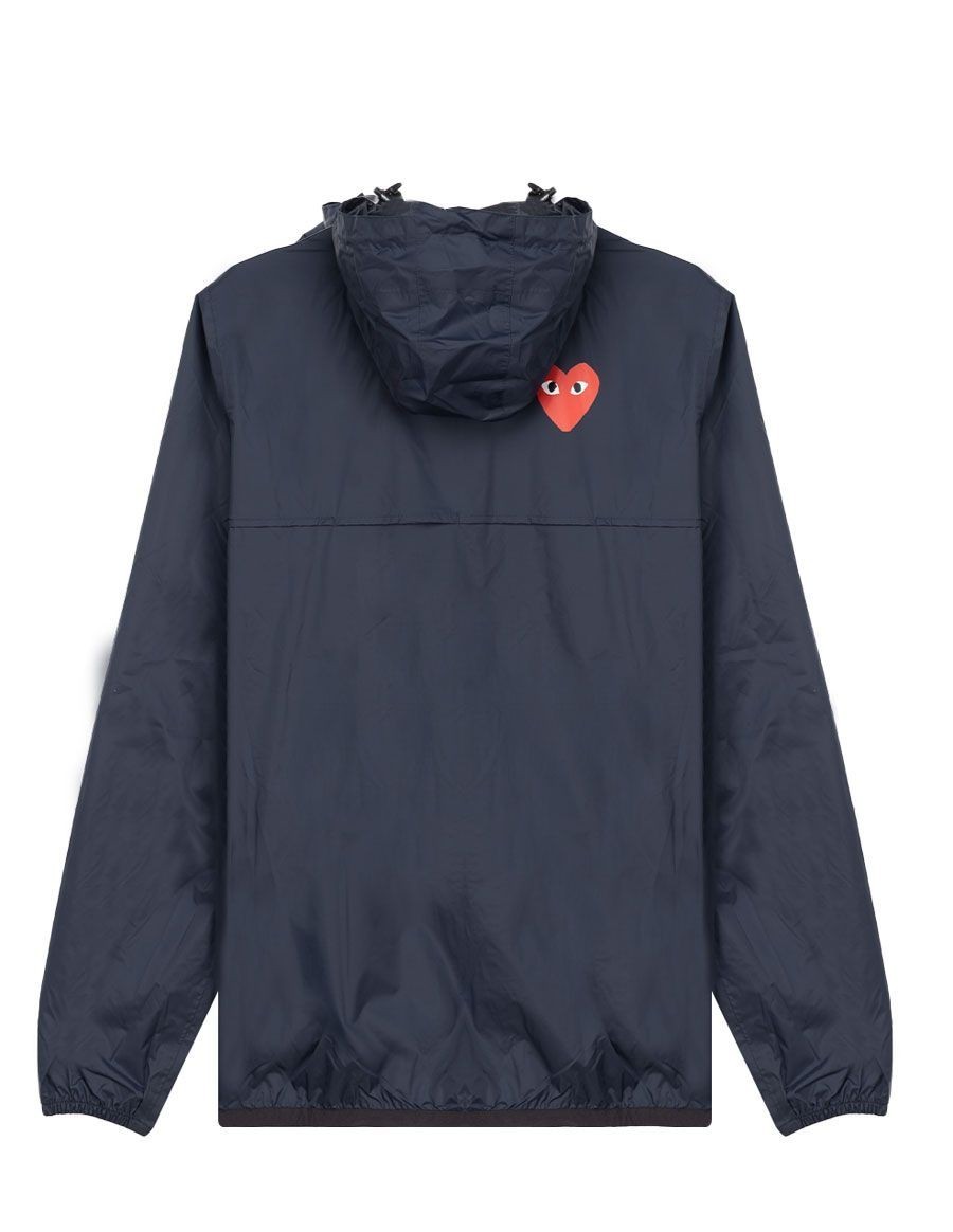 JACKET KWAY X CDG FULL ZIP NAVY