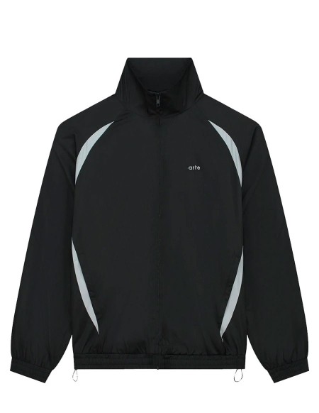 TWO-TONE TRACKSUIT JACKET BLACK