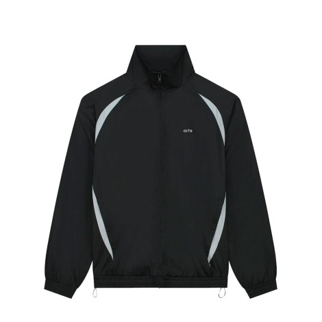 TWO-TONE TRACKSUIT JACKET BLACK