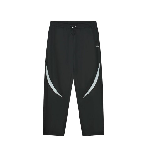 TWO-TONE TRACKSUIT PANTS BLACK