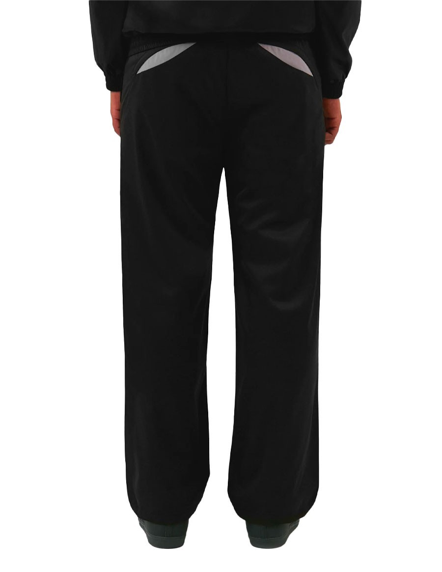 TWO-TONE TRACKSUIT PANTS BLACK