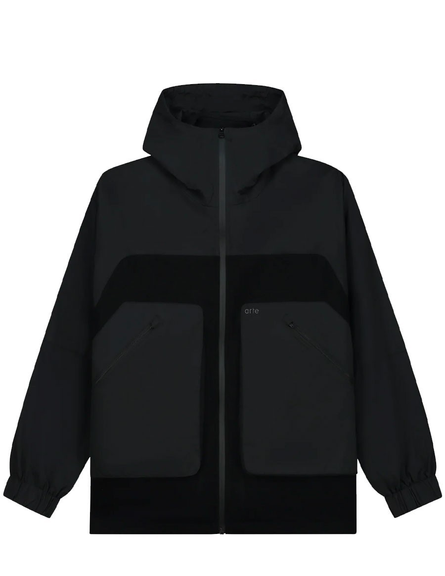 WOOL TECHNICAL JACKET BLACK