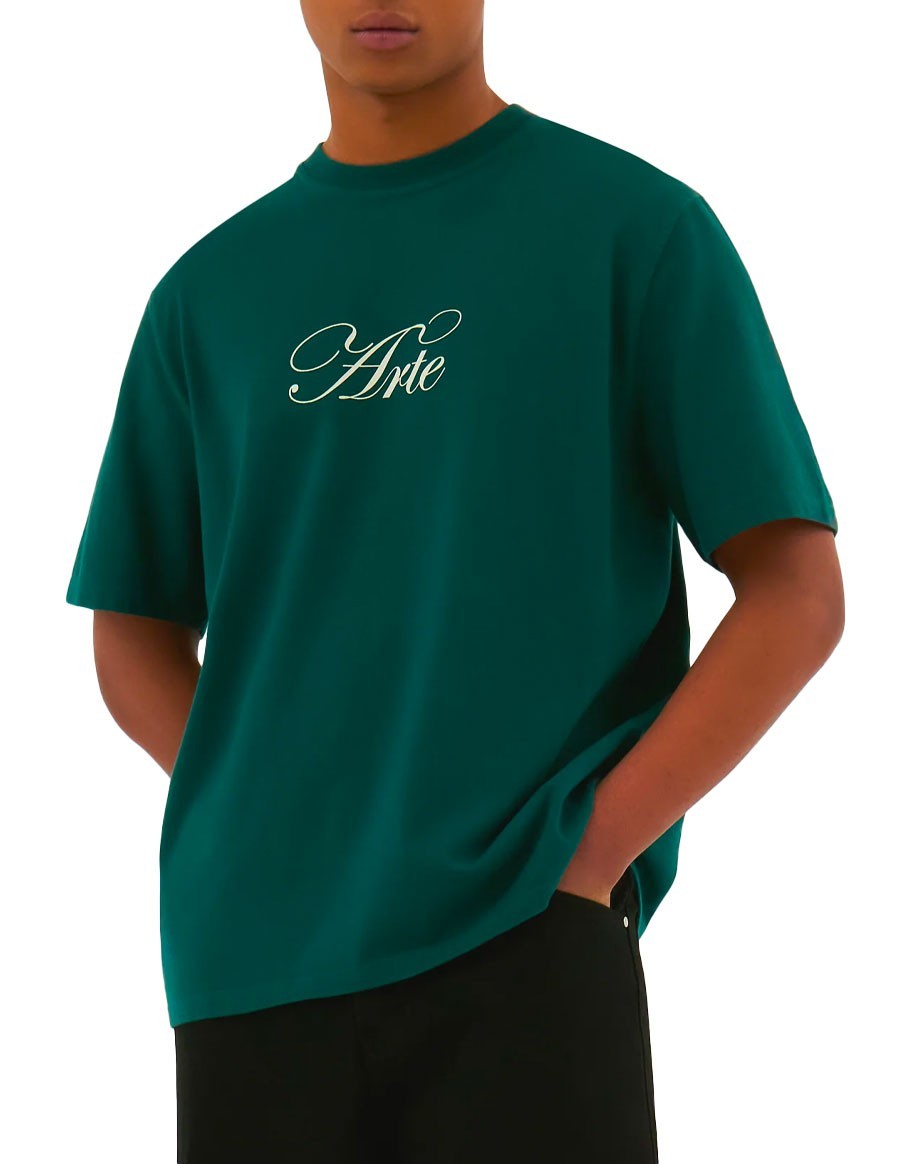 SCRIPT LOGO T-SHIRT GREEN