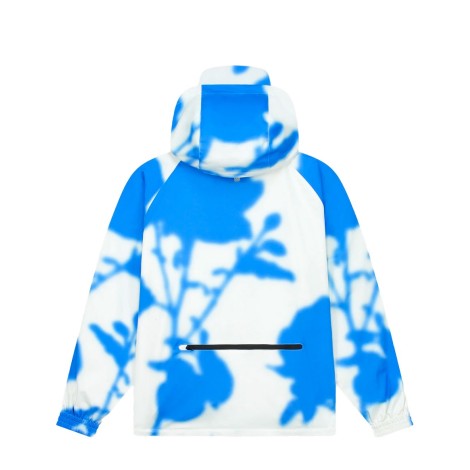 BLUE FLOWER TECHNICAL JACKET WHITE