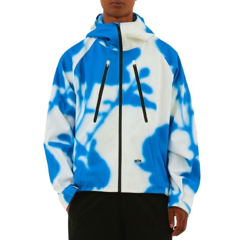 BLUE FLOWER TECHNICAL JACKET WHITE