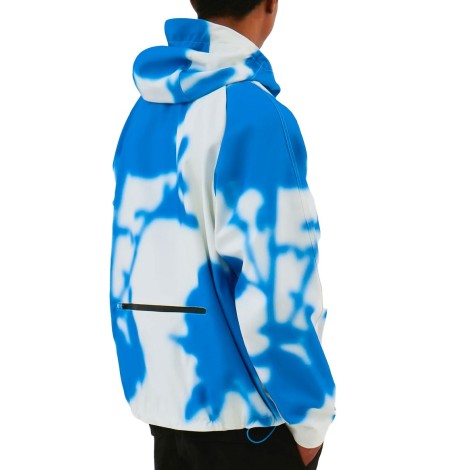 BLUE FLOWER TECHNICAL JACKET WHITE