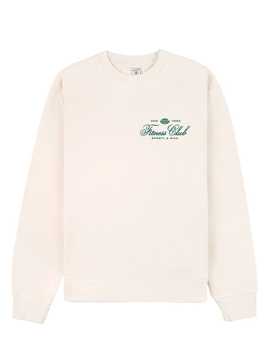 CREWNECK WORLD FITNESS CREAM