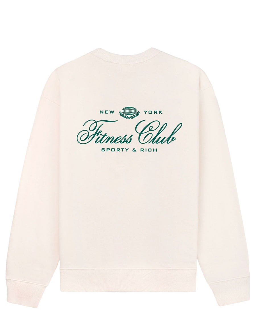 CREWNECK WORLD FITNESS CREAM