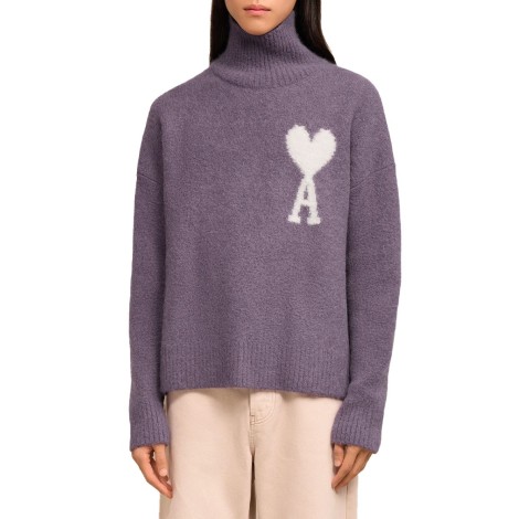 PULL COL CHEMINEE AMI DE COEUR LILAS