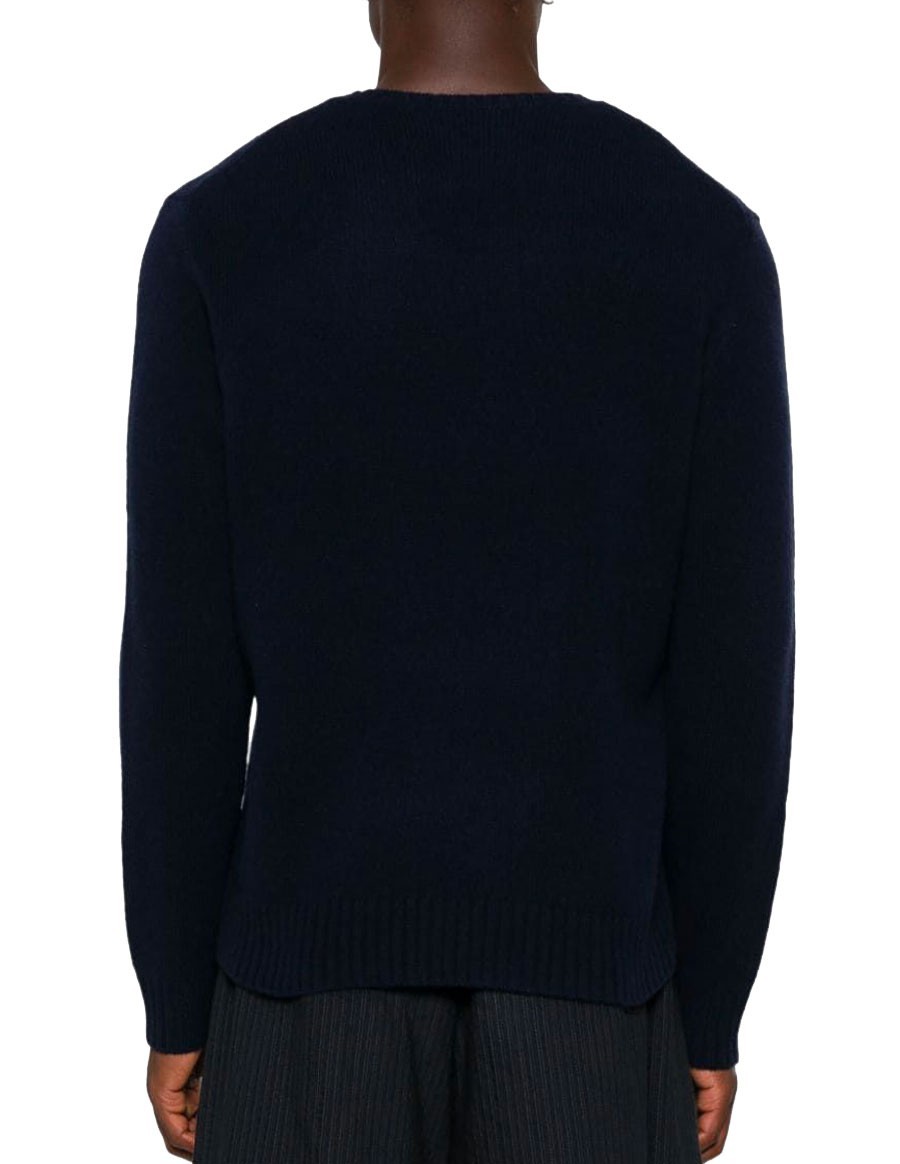 JUMPER POLO BEAR WOOL CASHMERE NAVY