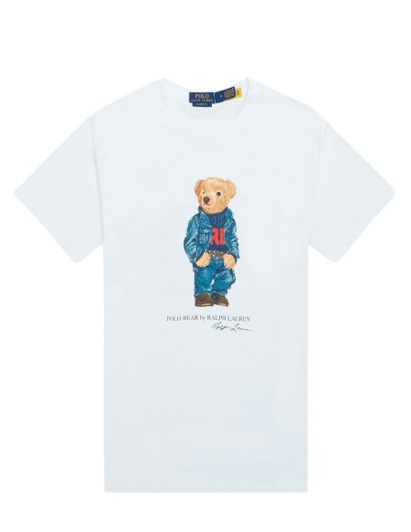 TSHIRT POLO BEAR WHITE DENIM BEAR