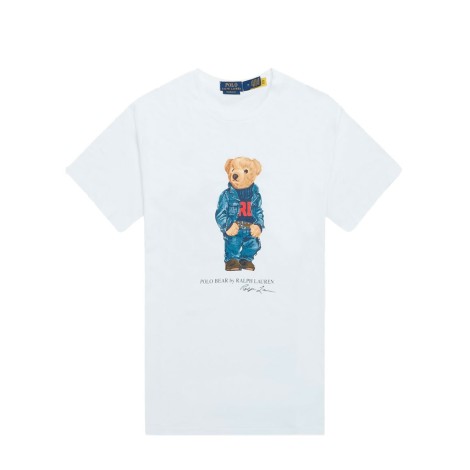 TSHIRT POLO BEAR WHITE DENIM BEAR