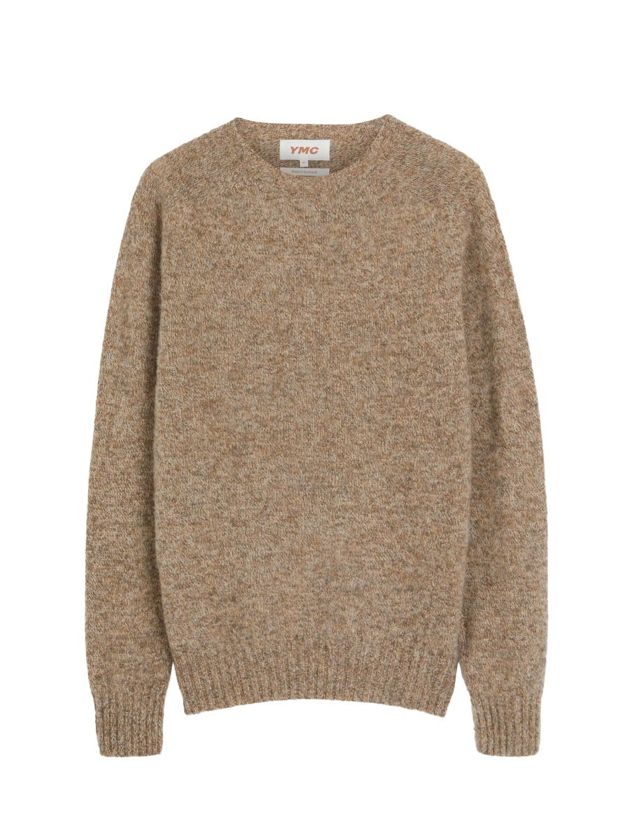 CREWNECK KNIT SUEDEHEAD NATURAL