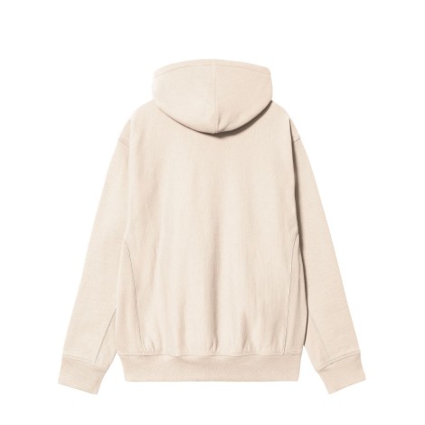 HOODED AMERICAN SCRIPT SWEAT MOONBEAM