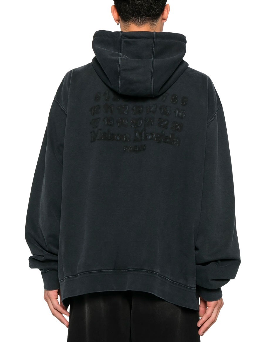 HOODIE EMBROIDERED LOGO BLACK