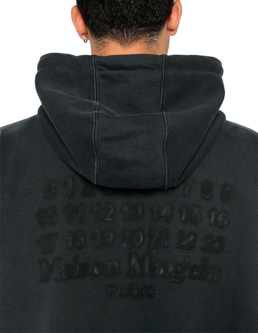 HOODIE EMBROIDERED LOGO BLACK