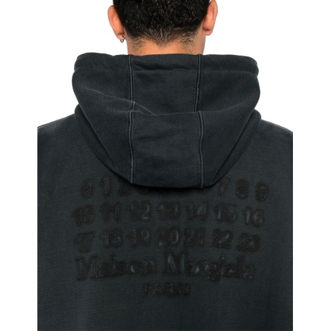 HOODIE EMBROIDERED LOGO BLACK