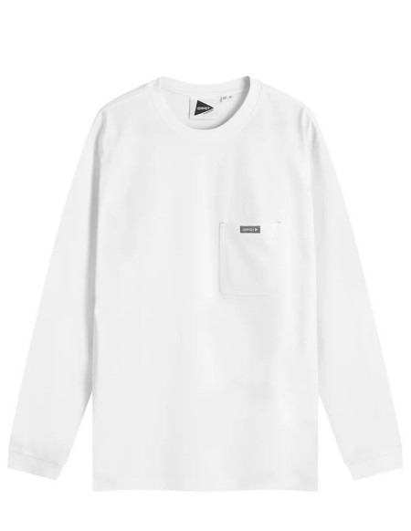 TEE SHIRT L/S BACKPRINT WHITE