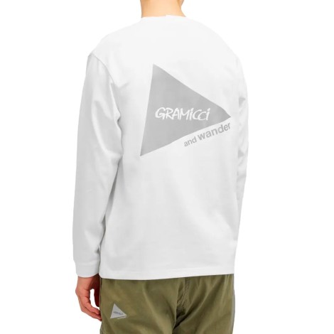 TEE SHIRT L/S BACKPRINT WHITE