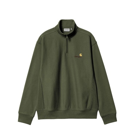 HOODED AMERICAN SCRIPT SWEAT TARRAGON