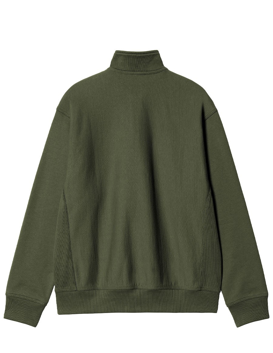 HOODED AMERICAN SCRIPT SWEAT TARRAGON