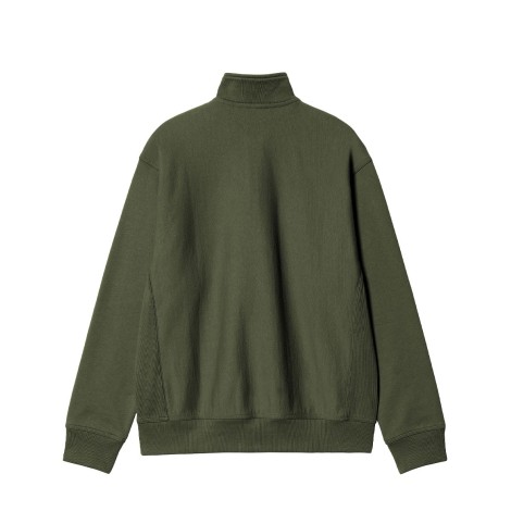 HOODED AMERICAN SCRIPT SWEAT TARRAGON