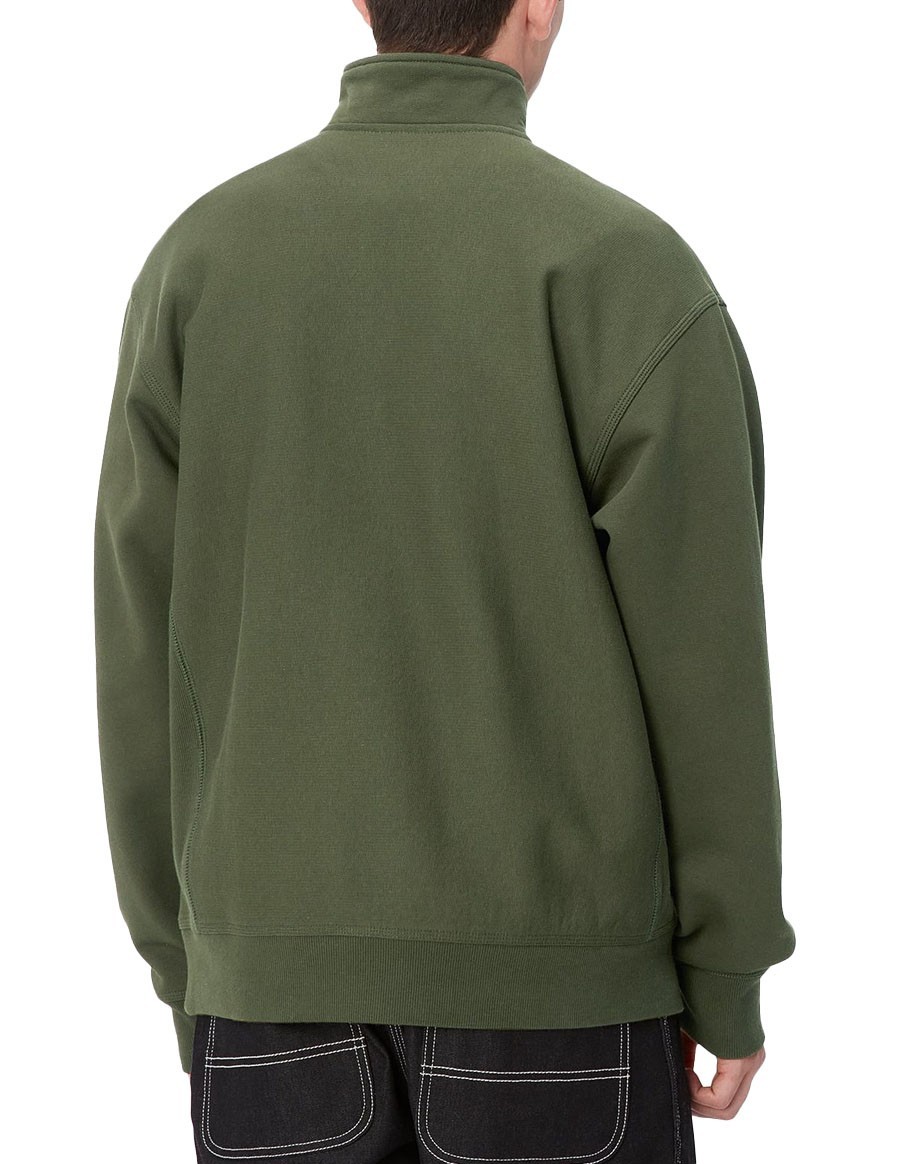 HOODED AMERICAN SCRIPT SWEAT TARRAGON