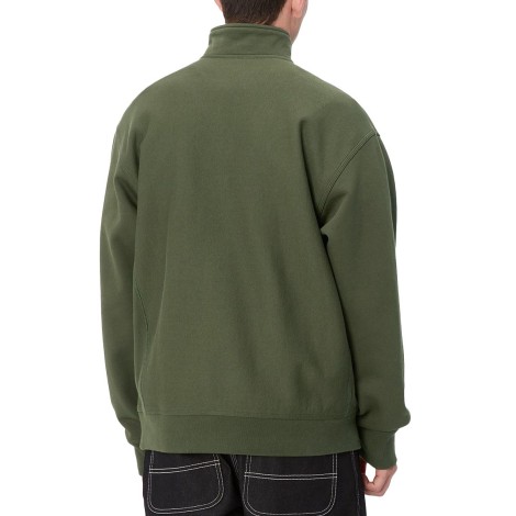 HOODED AMERICAN SCRIPT SWEAT TARRAGON