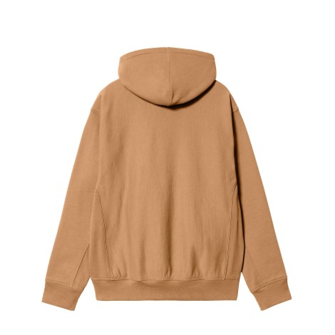 HOODED AMERICAN SCRIPT SWEAT PEANUT