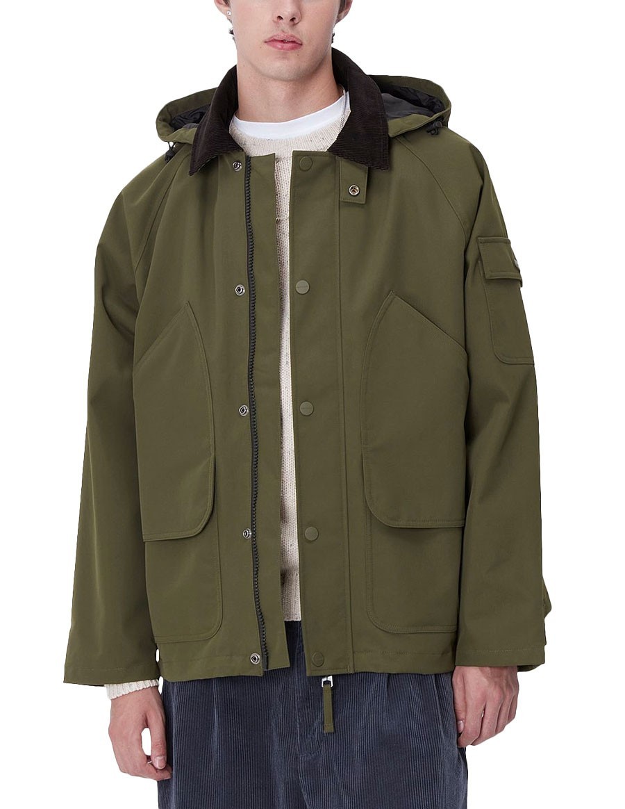 CLARTON JACKET OFFICE GREEN / BLACK