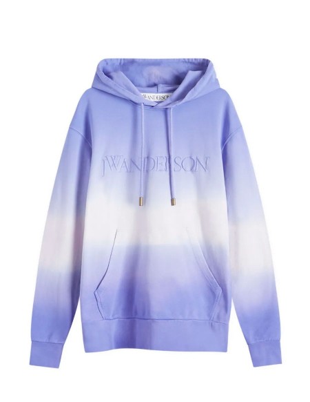 SWEATSHIRT LOGO EMBROIDERY GRADIENT LAVENDER