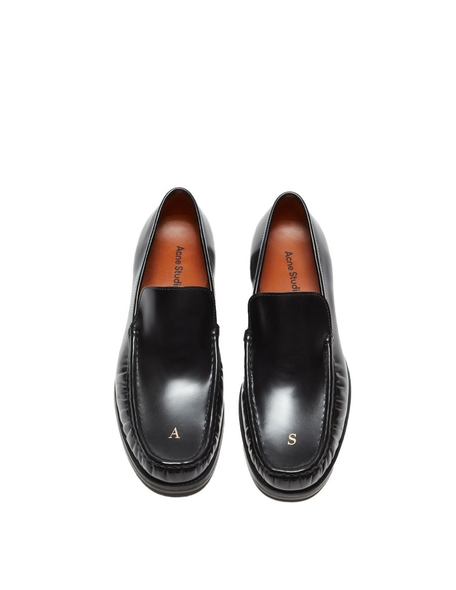 LOAFERS LEATHER AS BLACK